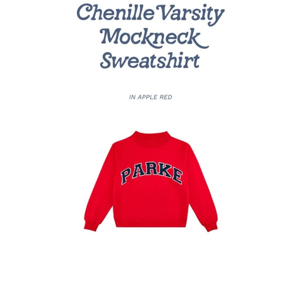 Parke Red Mockneck Sweatshirt